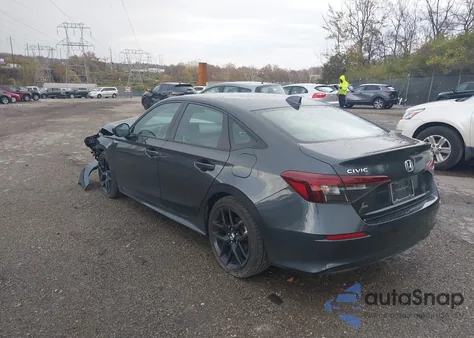 2025 Honda Civic Sport из США, поврежденный, VIN 2HGFE2F57SH538138